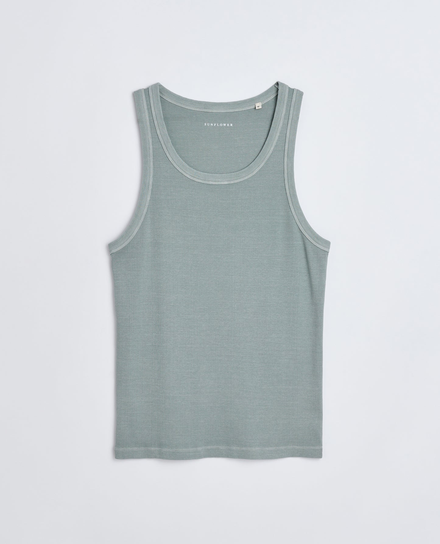 RIB TANK TOP GREY