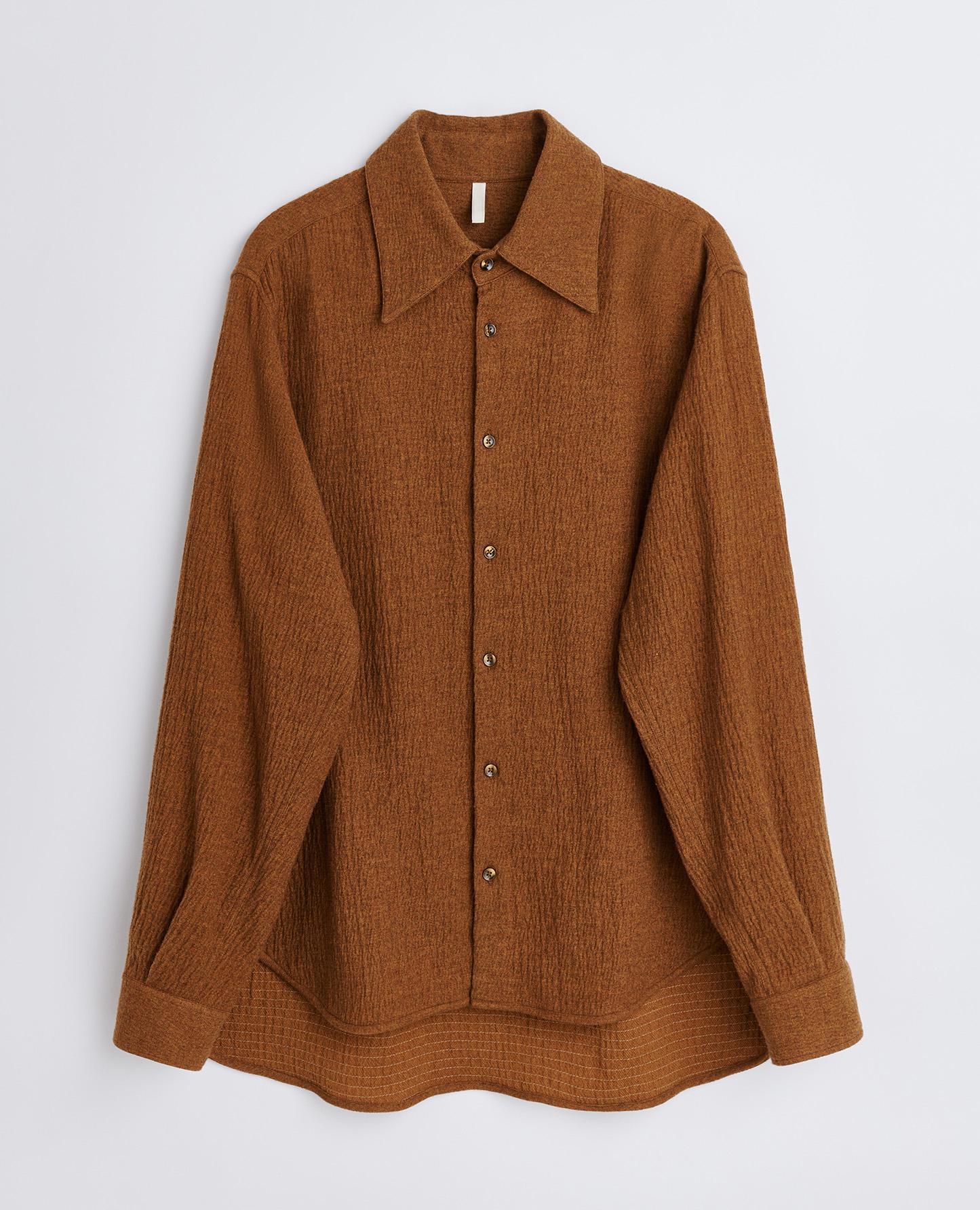 PLEASE SHIRT . BROWN
