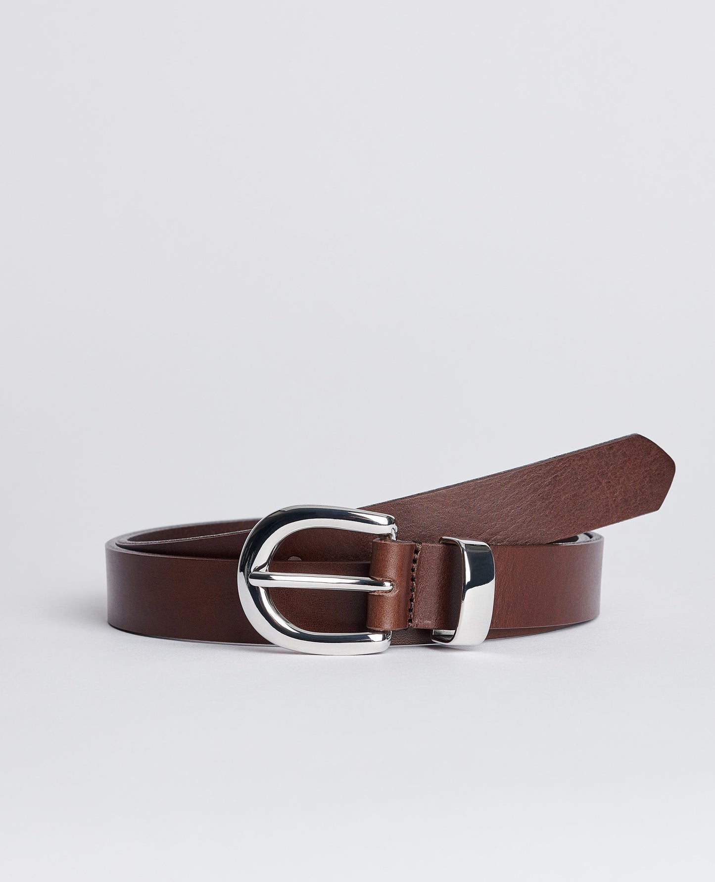 SIMPLE BELT 2,5CM . BROWN