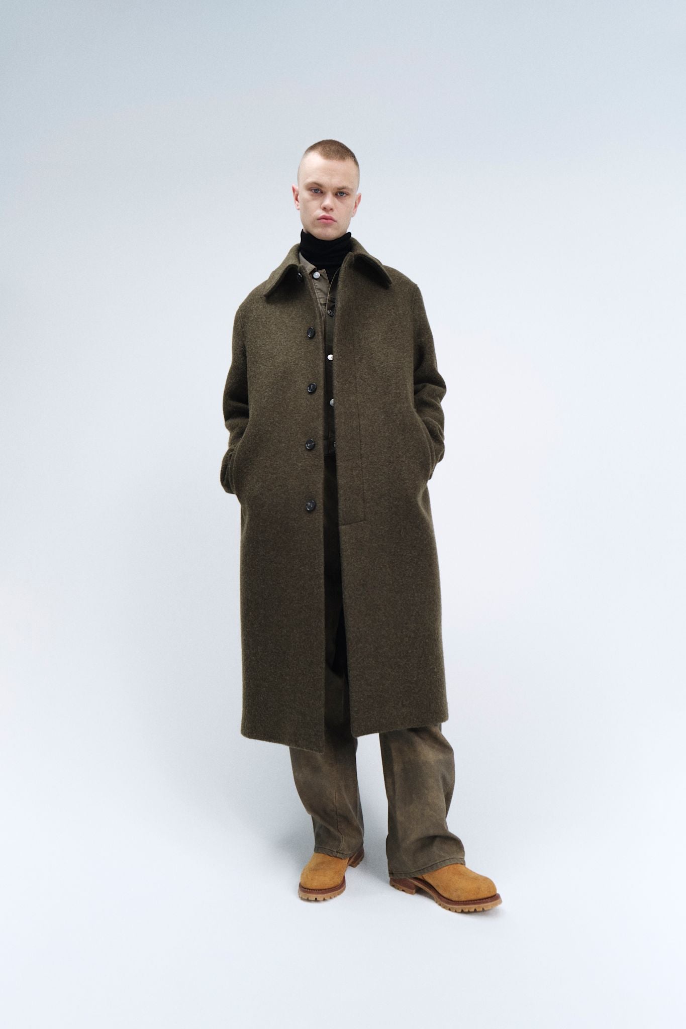 ジャケット・アウター SUNFLOWER 23aw winter coat 44 Sunflower Short Leather Jacket - Black | Parallel