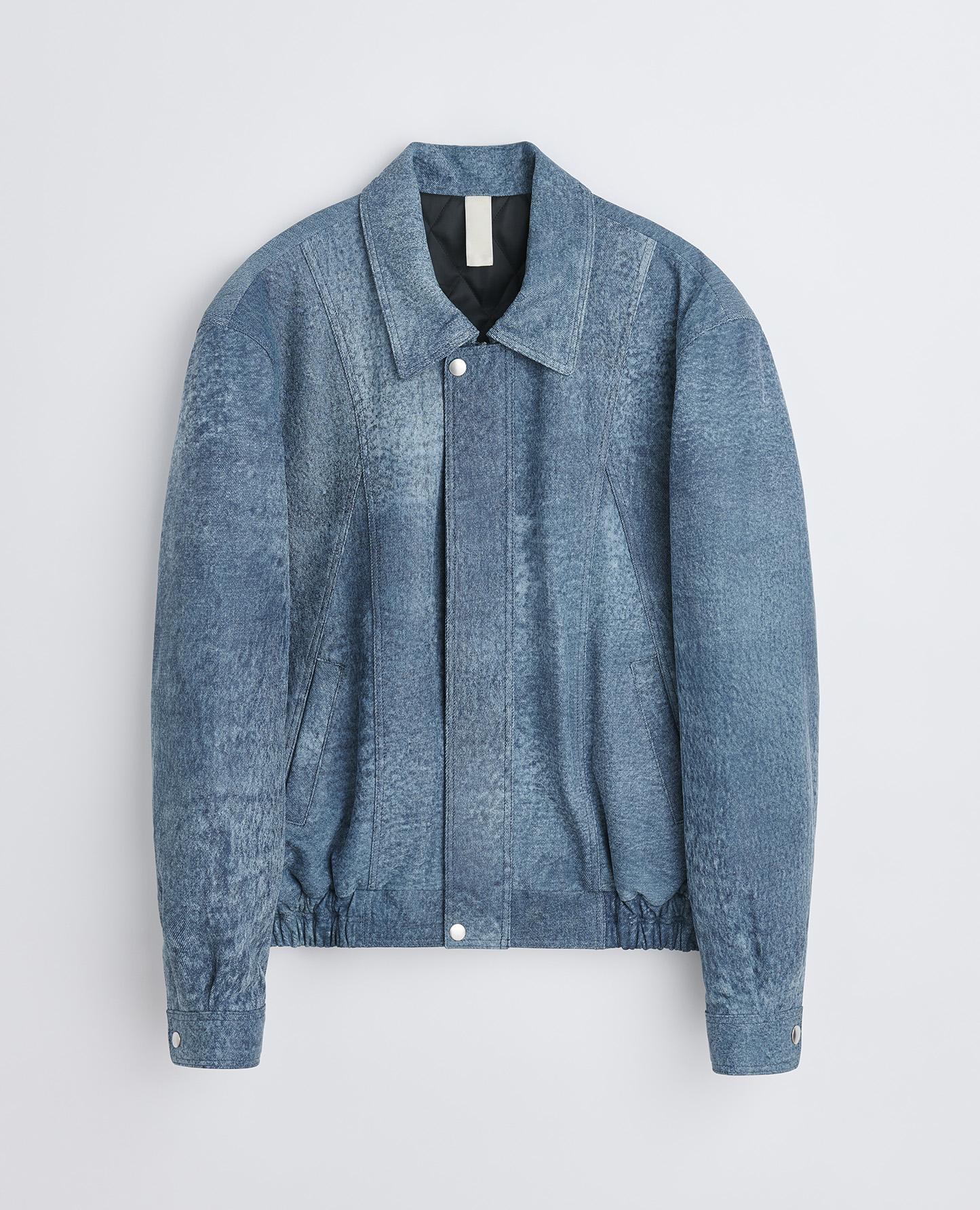 90'S BOMBER . DENIM BLUE