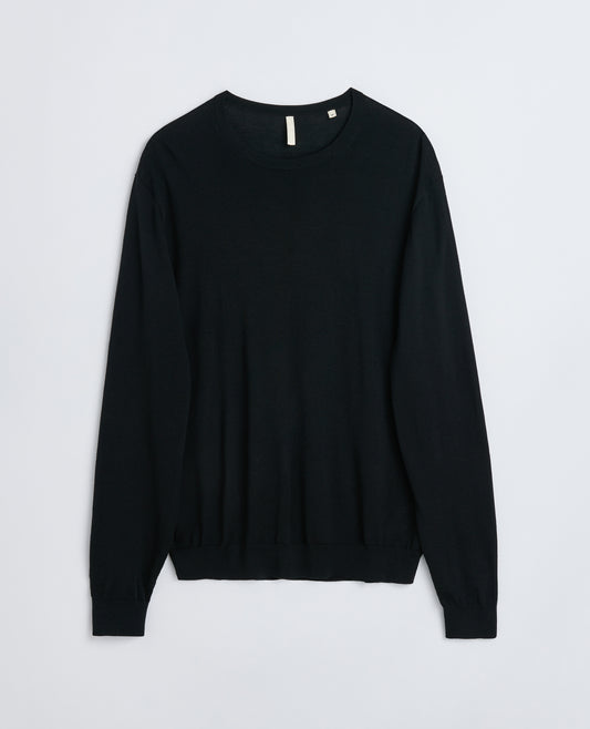 MERINO CREW BLACK