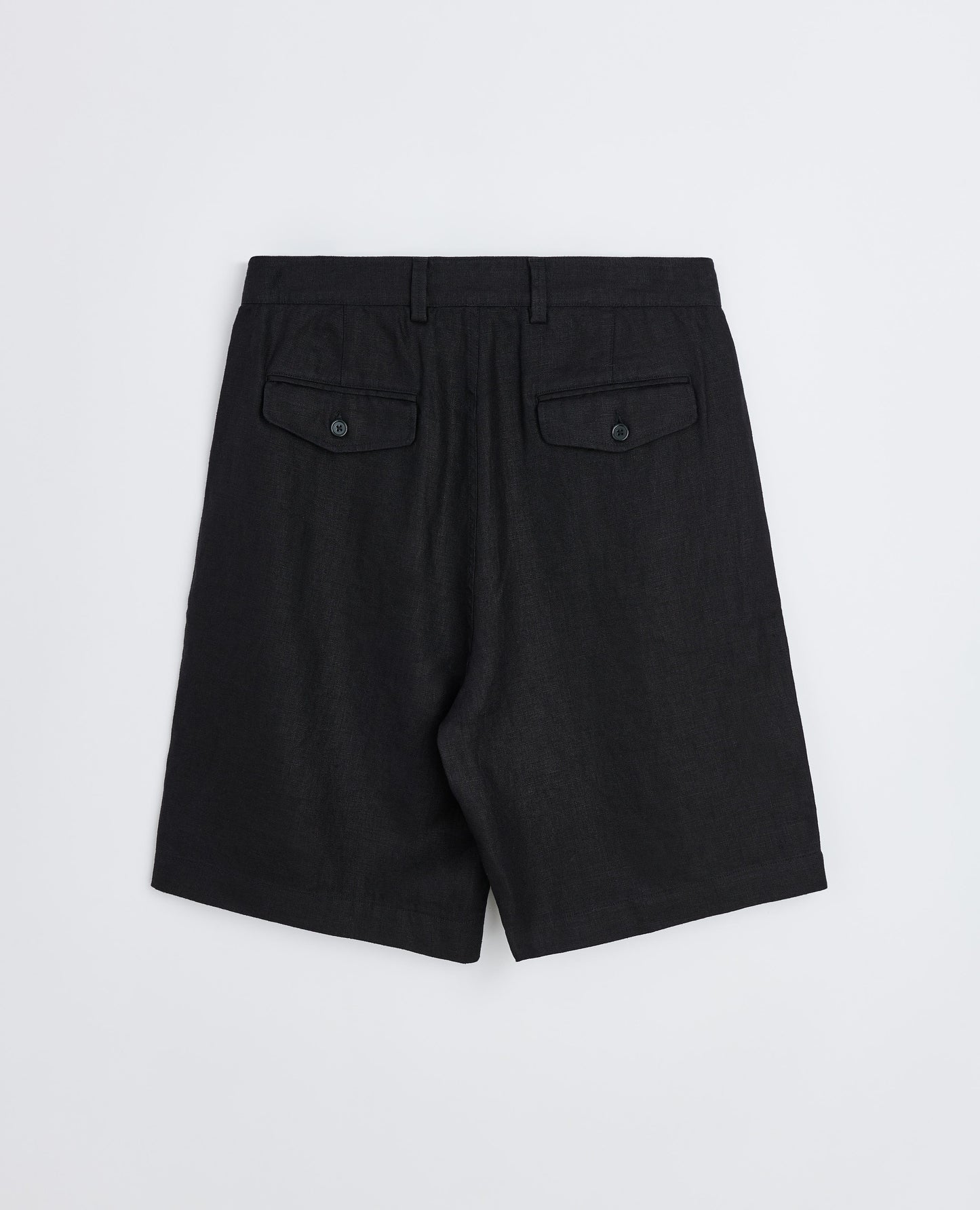 PLEATED LINEN SHORT