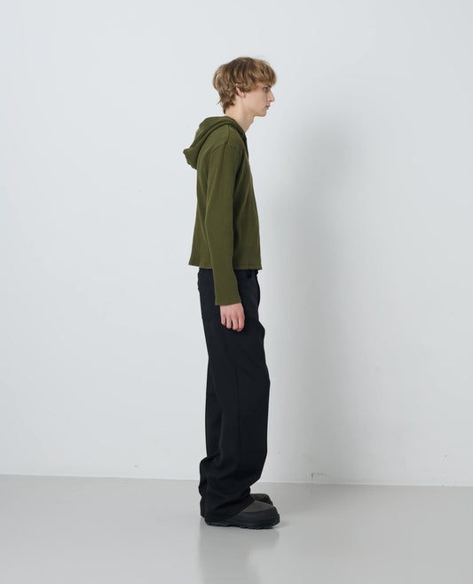 RIB ZIP SWEAT