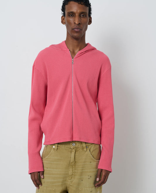 RIB ZIP SWEAT