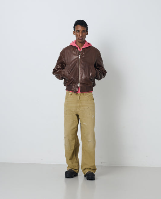 LEATHER FLIGHT JACKET