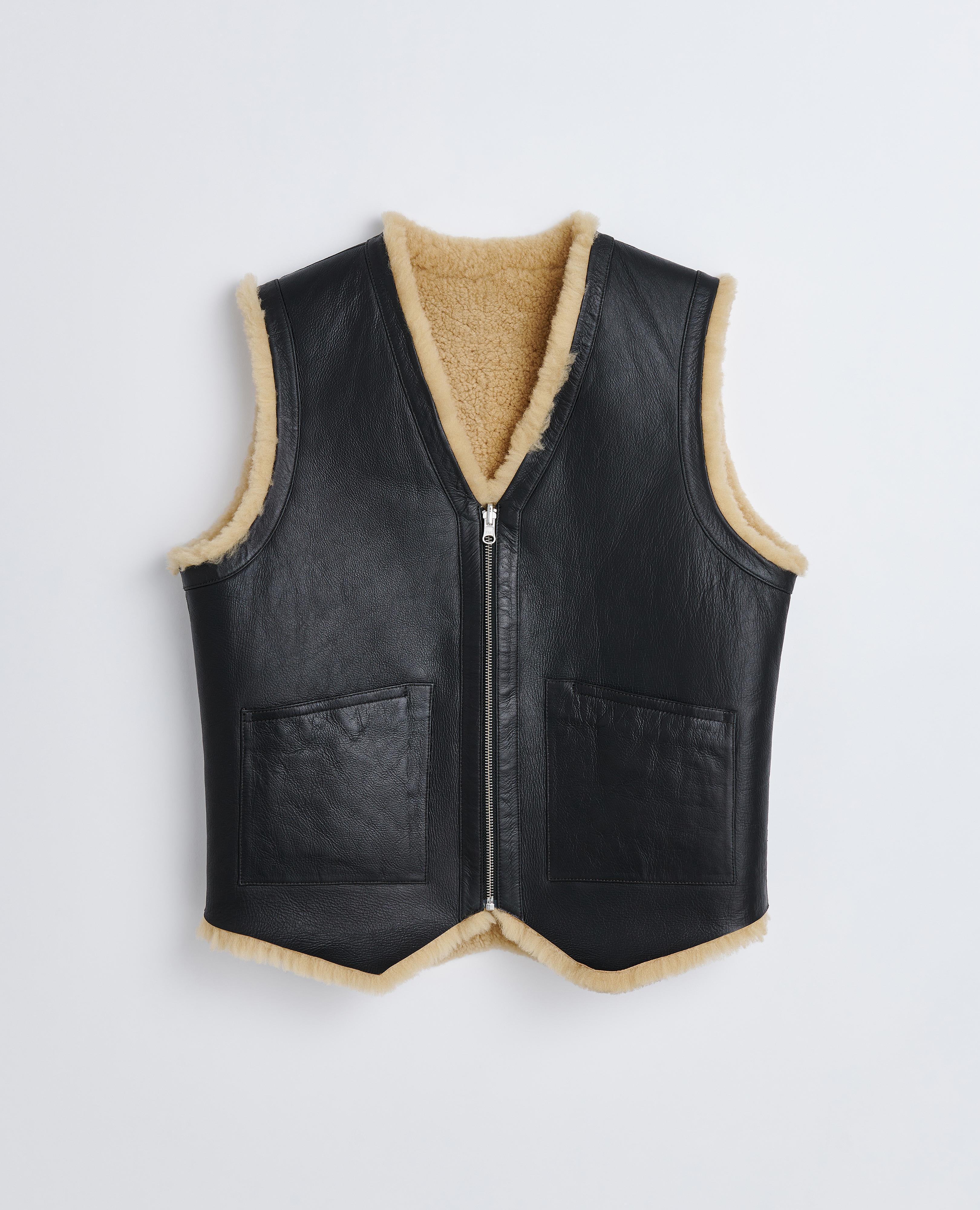 ベスト・ジレ Philosophy FW23 Extra long faux fur vest (A10017157 0508) DORI Sculpted fox fur vest – Wolfie Premium Outerwear