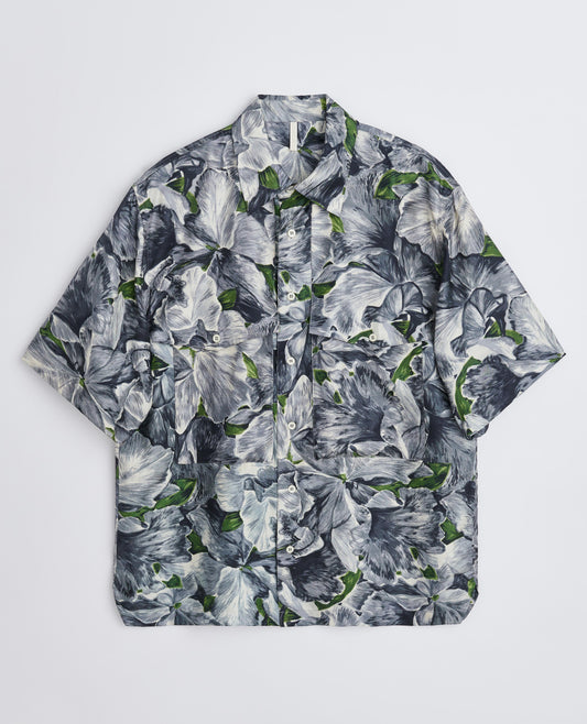 SILK SHIRT SS AOP . AOP