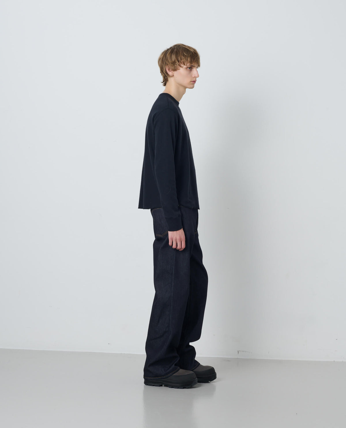 WOOL WAFFLE TEE LS