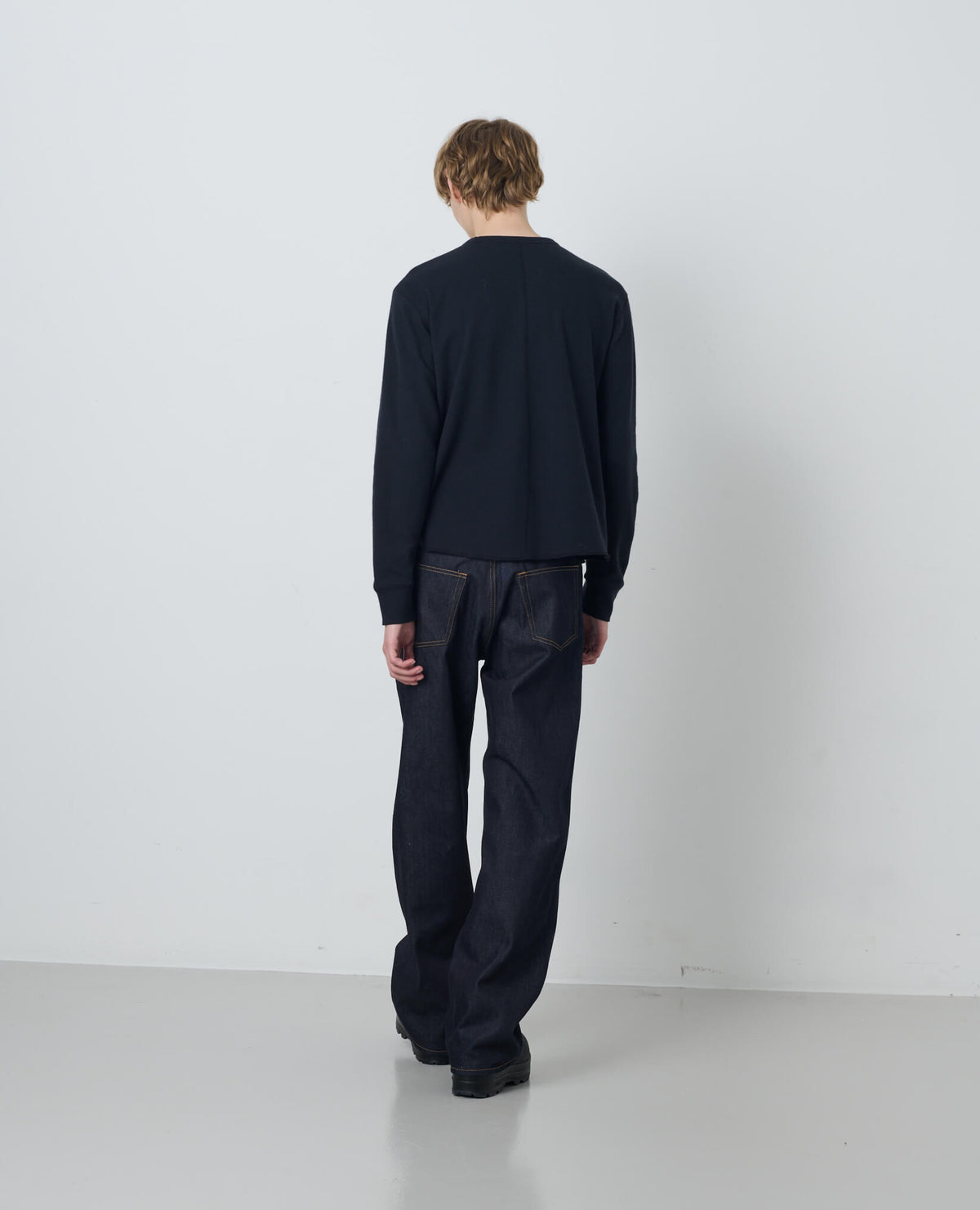 WOOL WAFFLE TEE LS