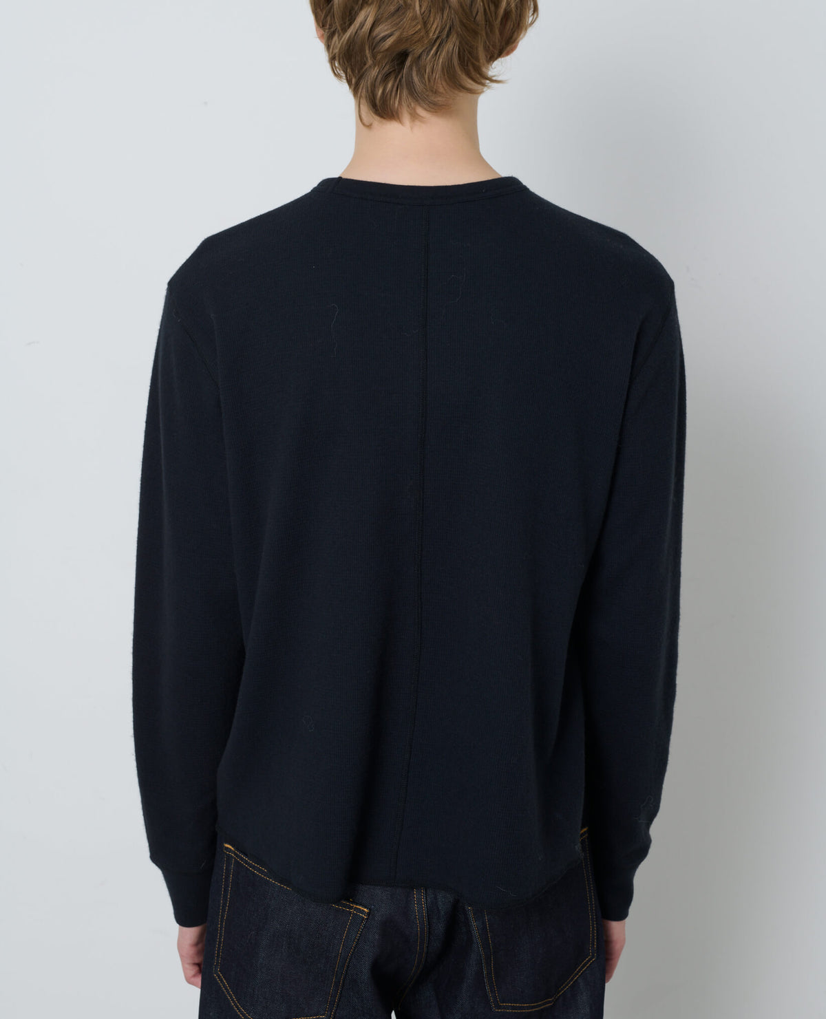 WOOL WAFFLE TEE LS