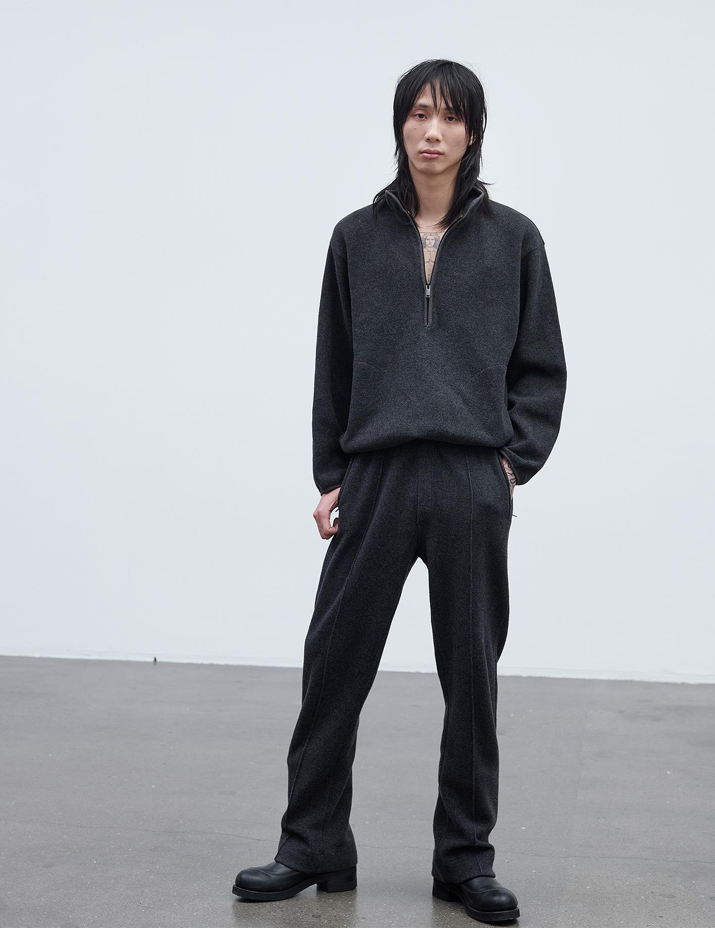 WOOL ZIP . ANTRACITE