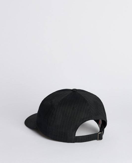 DAD STRIPE CAP . BLACK