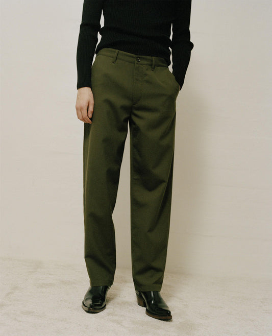 SOFT TROUSER . ARMY