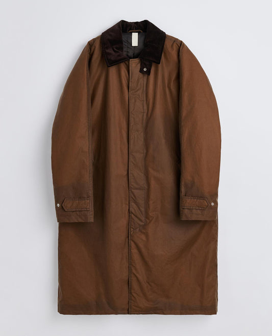 WAXED COAT . TAN