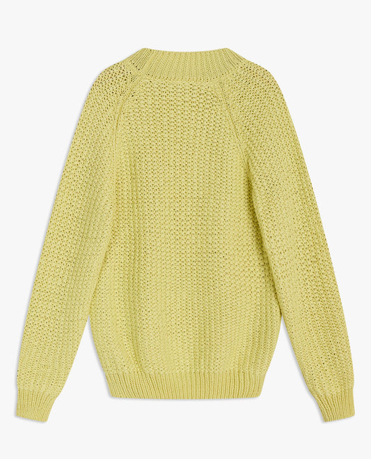 TAPE SWEATER . FADED YELLOW